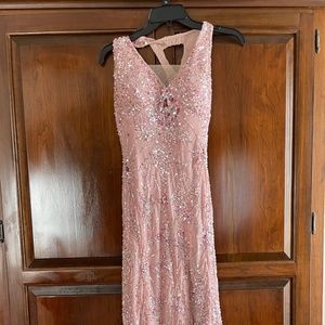 Full length sequin formal dress